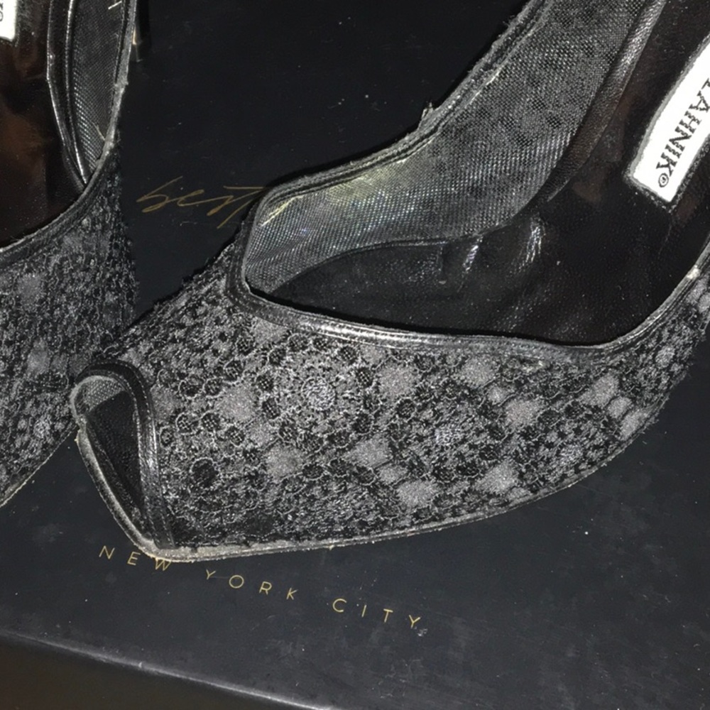 Manolo Blahnik black heels